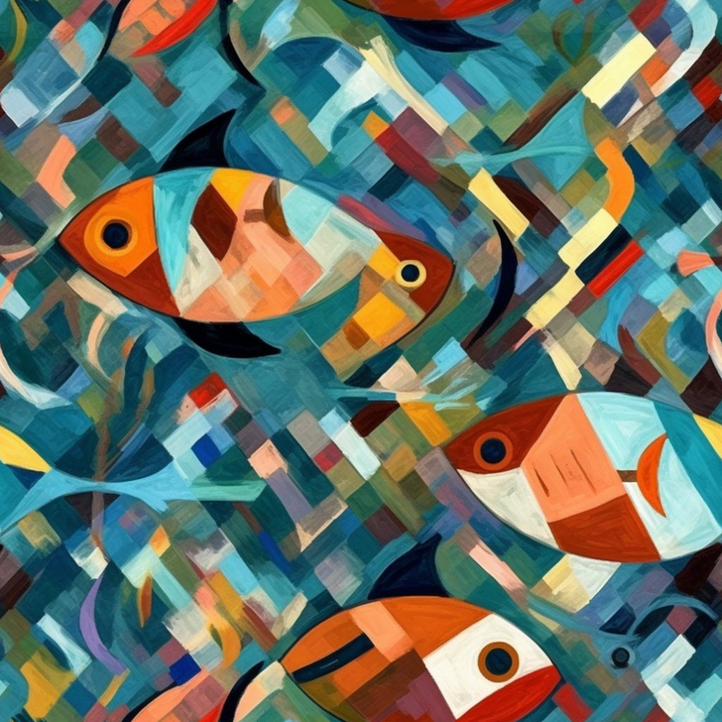 Pablo Picasso-Inspired Fish 2 | The Moxy Collection