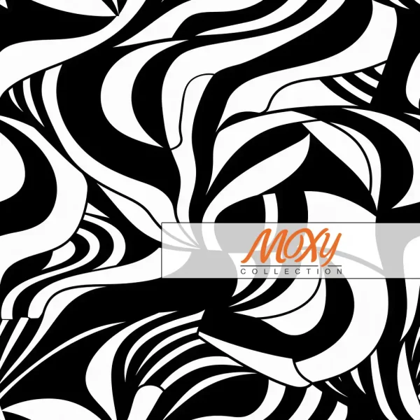 Abstract Black and White Seamless Pattern 08