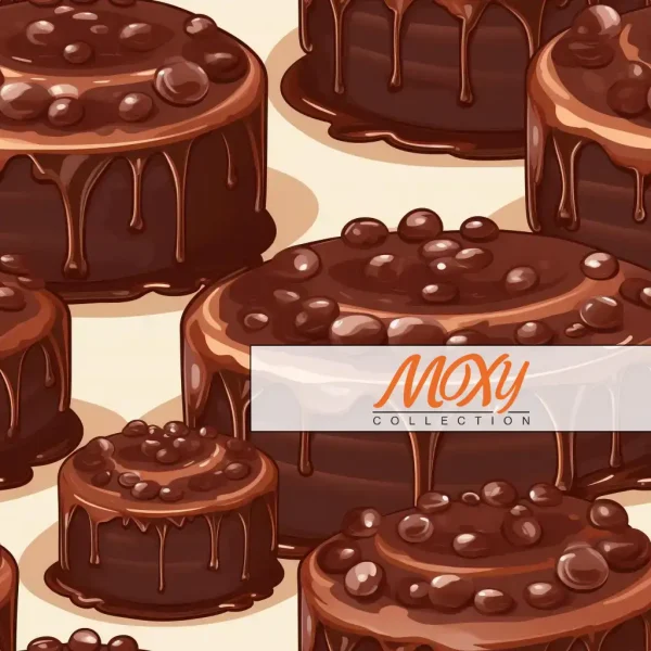 Decadent Layers: Seamless Chocolate Cake Pattern 2