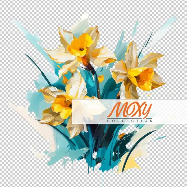 Golden Bloom: Dazzling Daffodil Design 08