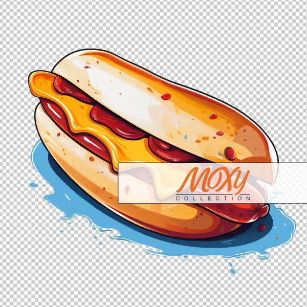 American Classic: Artistic Hot Dog Design 10