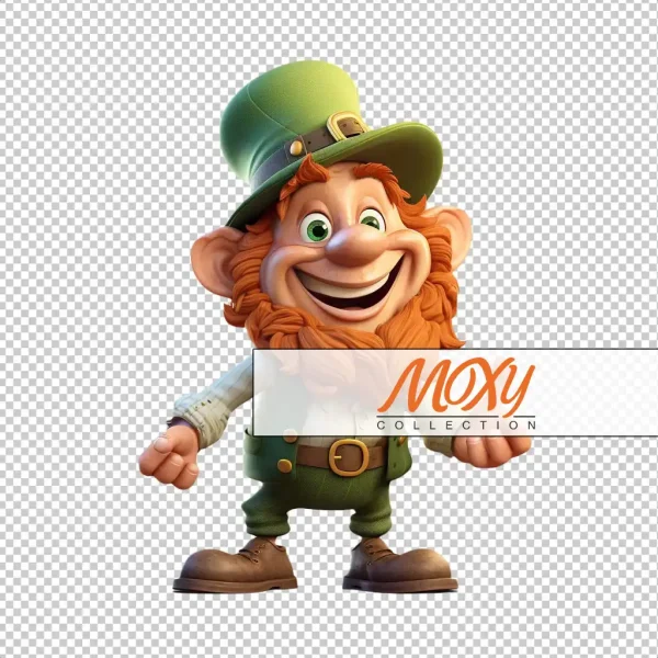 Irish Charm - Playful Leprechaun Design 02