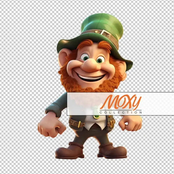 Irish Charm - Playful Leprechaun Design 03