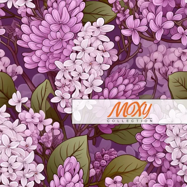 Spring's Fragrance: A Repeating Lilac Design 07