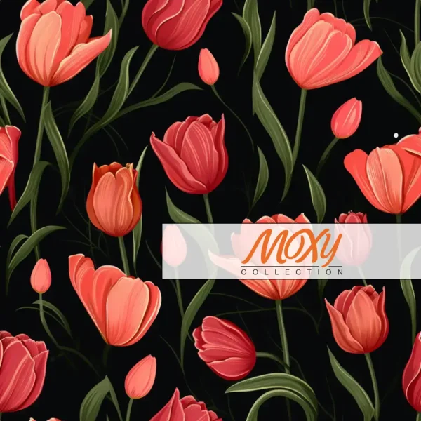 Tulip Time: A Repeating Colorful Tulip Design 13