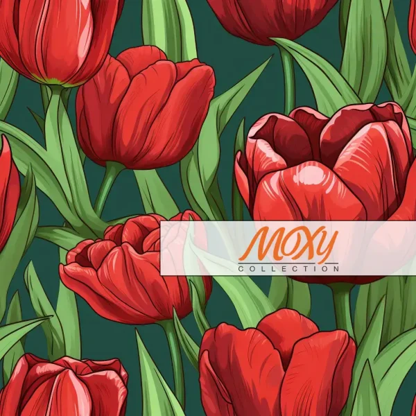 Tulip Time: A Repeating Colorful Tulip Design 16