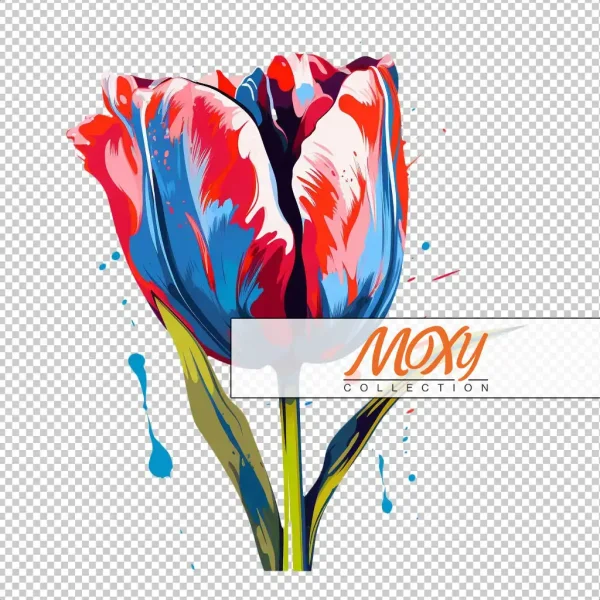 Springtime Serenade: Charming Tulip Design 12