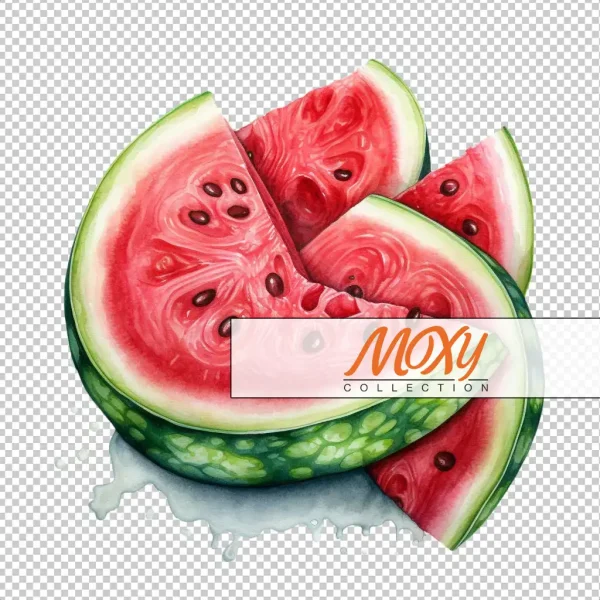 Melon Mania: Vibrant Watermelon Design 02